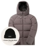 daily paper relaxed puffer antraciet