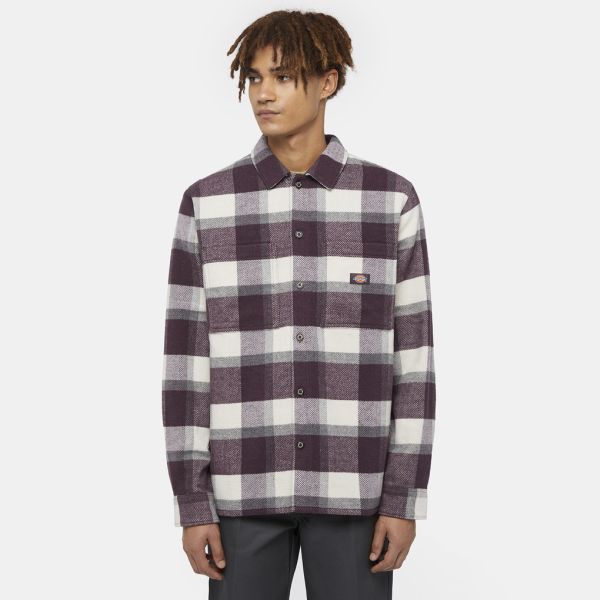 Dickies Plaid Coaling Overshirt Paars