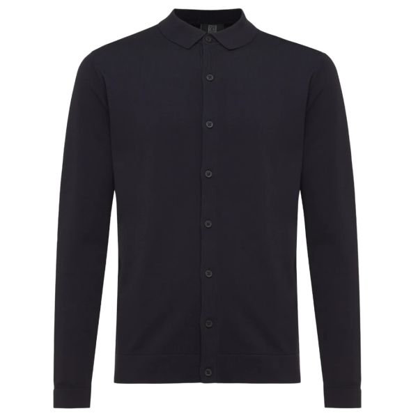 Genti 8 Buttons Overhemd Navy