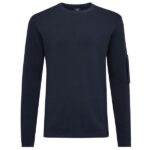 Genti Round Pocket Sweater Navy