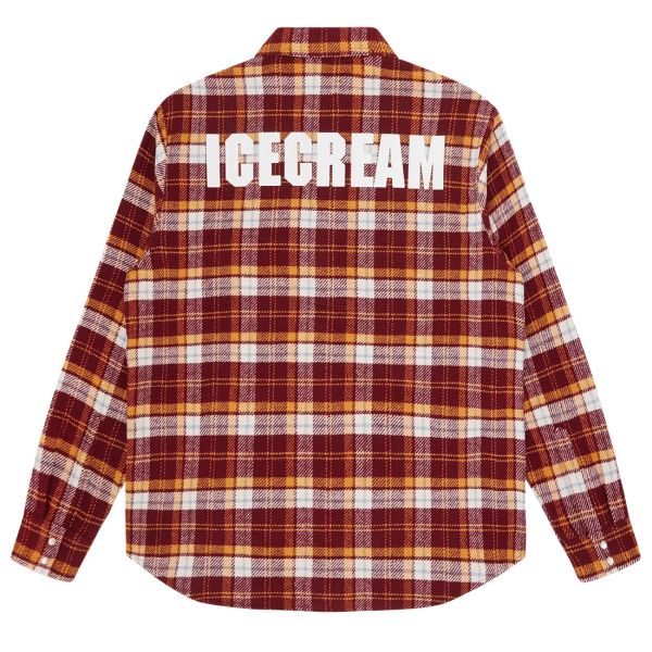 Icecream Flannel Overshirt Rood