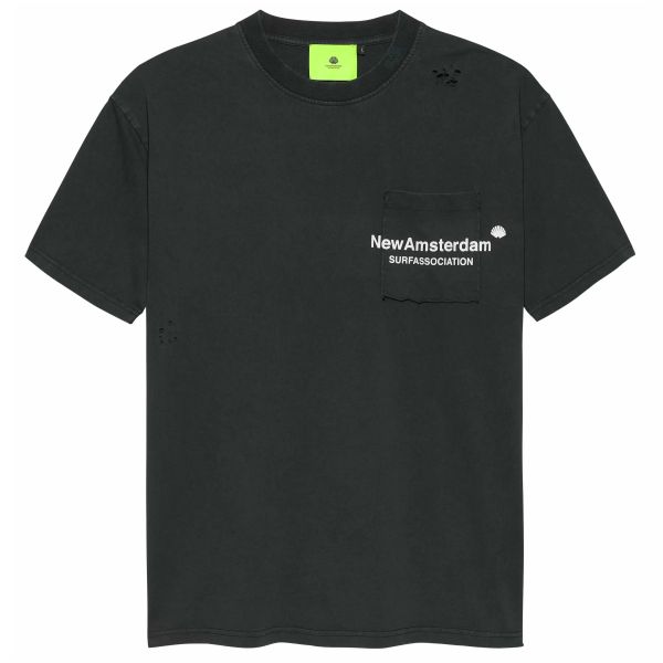 New Amsterdam Surf Association Throw Pocket T-shirt Zwart