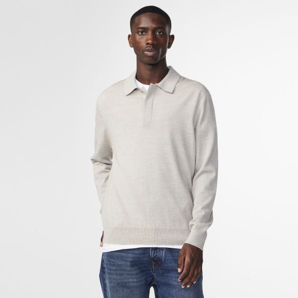 NN.07 Emerson Longsleeve Polo Off White