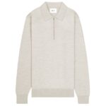 NN.07 Sergio Zip Longsleeve Polo Off White