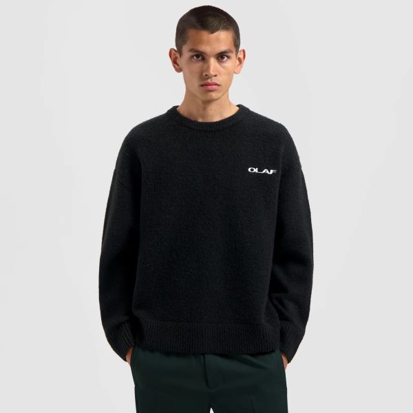 Olaf Drift Knitted Sweater Zwart