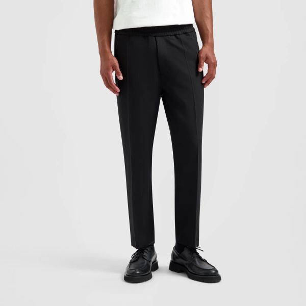 Olaf Tailored Slim Elasticated Broek Zwart