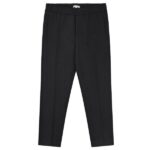 Olaf Wool Tailored Slim Elasticated Broek Antraciet