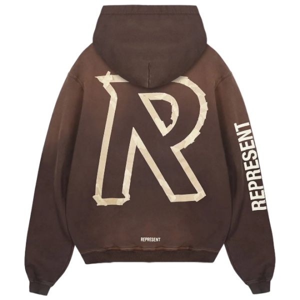 Represent Masking Tape Initial Hoodie Bruin