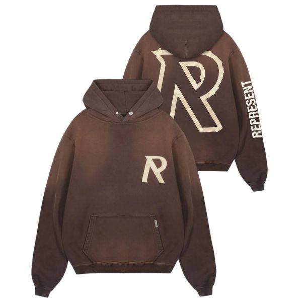 Represent Masking Tape Initial Hoodie Bruin