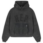 Represent Rep Applique Hoodie Zwart