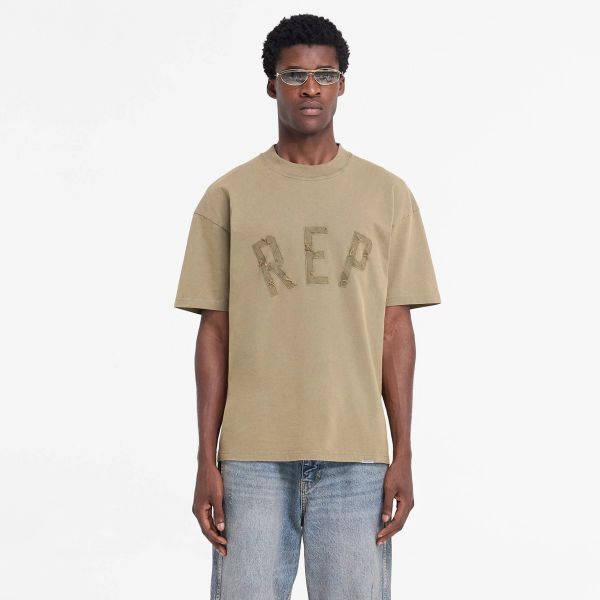 Represent Rep Applique T-shirt Beige