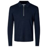 Samsøe Samsøe Guna Half Zip Sweater Navy