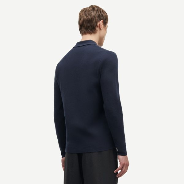 Samsøe Samsøe Guna Half Zip Sweater Navy