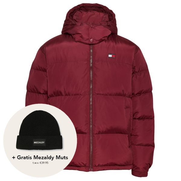 tommy jeans alaska puffer 1 bordeaux