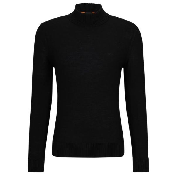 Boss Avac Turtleneck Sweater Zwart