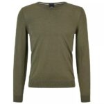 Boss Leno Knit Sweater Groen