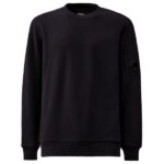 CP Company Diagonal Raised Fleece Lens Sweater Navy