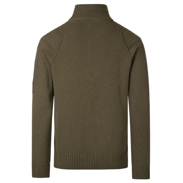 CP Company Lambswool GRS Turtleneck Knit Sweater Donker Groen