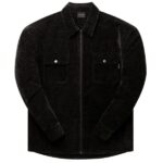 Daily Paper Hakim Velvet Overshirt Zwart