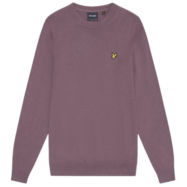 Lyle & Scott Cotton Merino Sweater Lila