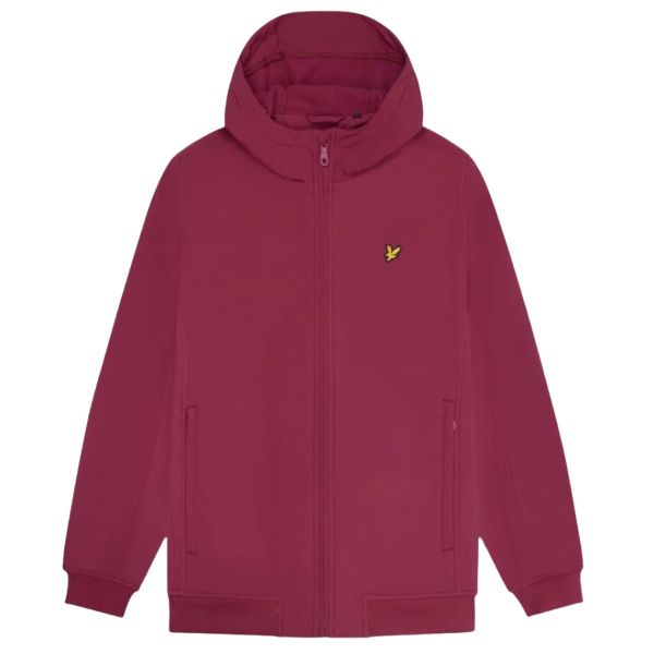 Lyle & Scott Fleece Back Softshell Jack Bordeaux