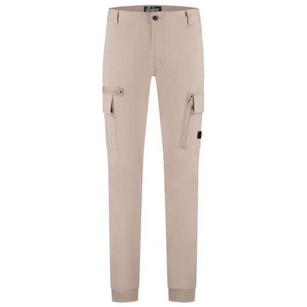 Malelions Zipped Cargo Broek Beige