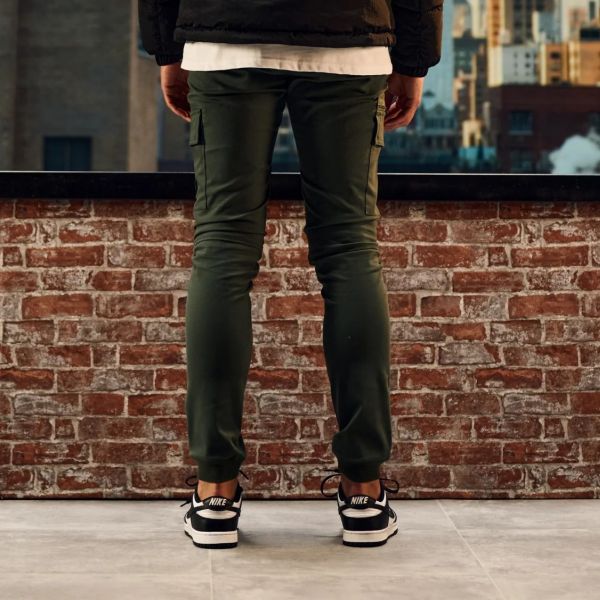 Malelions Zipped Cargo Broek Donker Groen