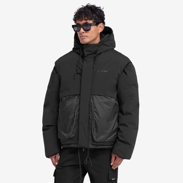 Represent Layered Puffer Zwart