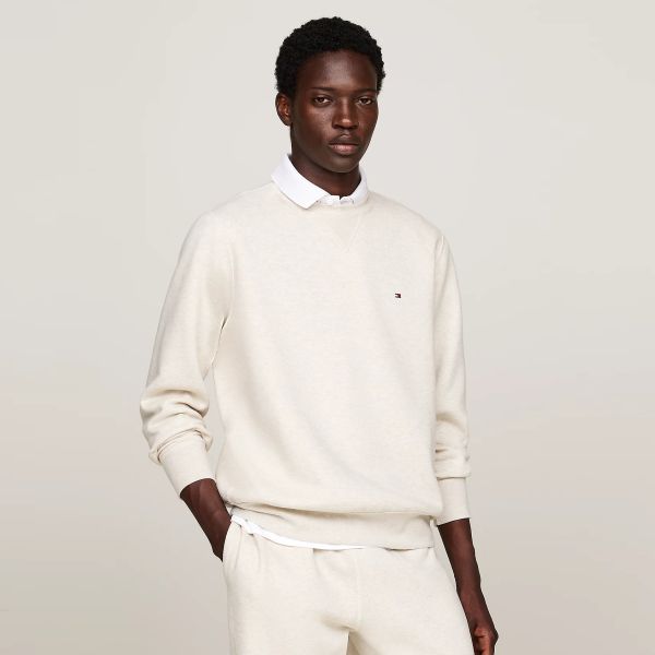 Tommy Hilfiger Essential Fleece Sweater Off White