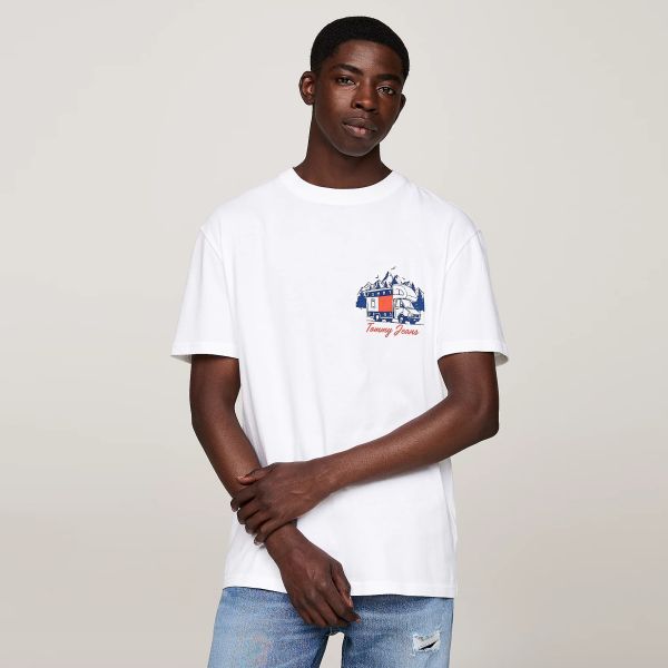 Tommy Jeans Outdoors Novelty T-shirt Wit
