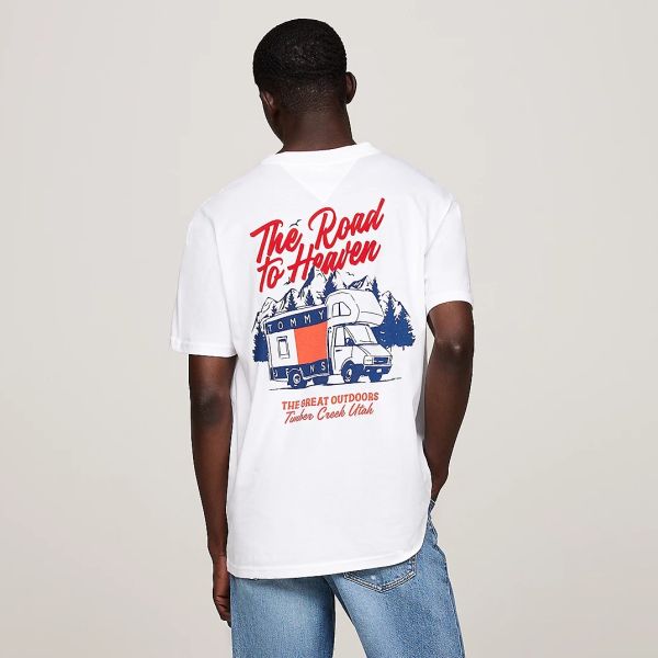 Tommy Jeans Outdoors Novelty T-shirt Wit