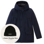 woolrich arctic stretch down parka navy jas gratis mezaldy muts