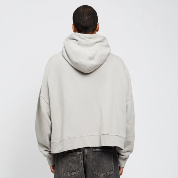 Bonsai Oversized Cropped Hoodie Grijs