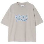 Bonsai Oversized Printed Graphic T-shirt Grijs