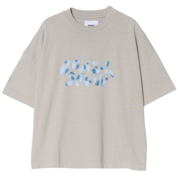 Bonsai Oversized Printed Graphic T-shirt Grijs