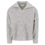 Bonsai Oversized Vrille Knit Sweater Grijs