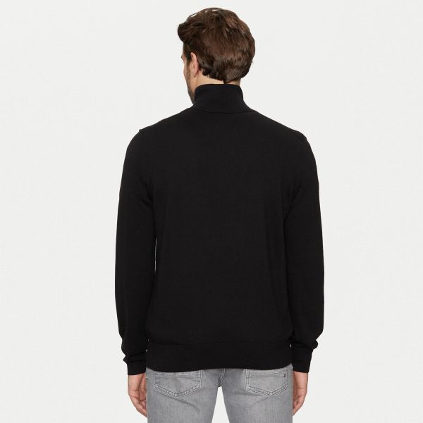 Boss Kanobix Zip Mock Sweater Zwart