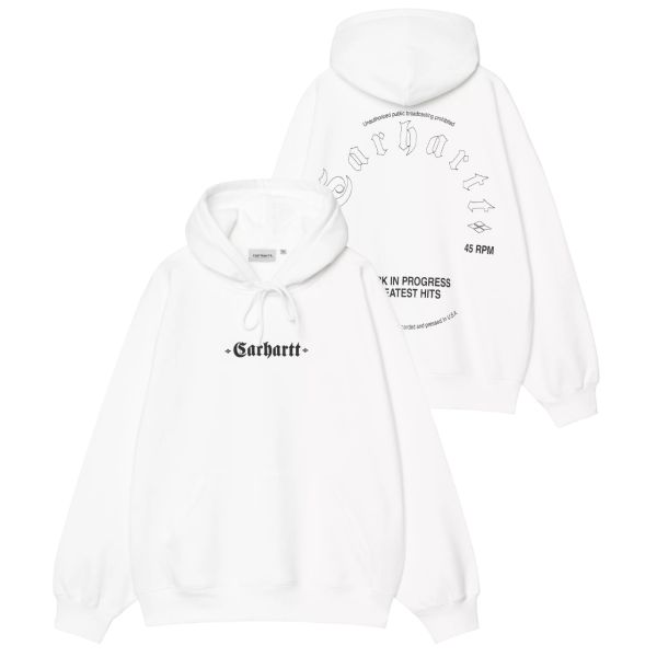 Carhartt WIP Greatest Hits Hoodie Wit