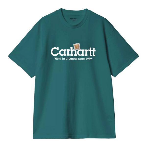 Carhartt WIP Label Script T-shirt Groen