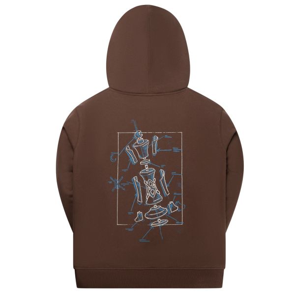 Daily Paper Blueprint Hoodie Bruin