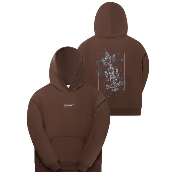 Daily Paper Blueprint Hoodie Bruin