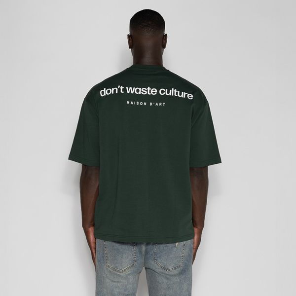 Don't Waste Culture Martin T-shirt Donker Groen