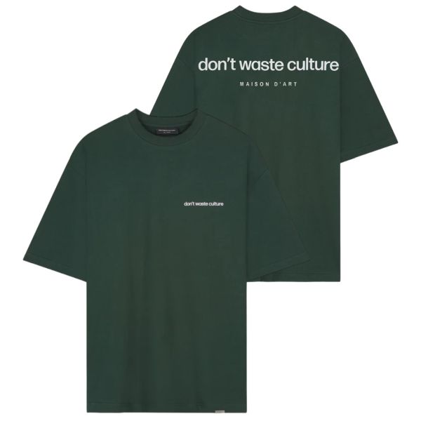 Don't Waste Culture Martin T-shirt Donker Groen