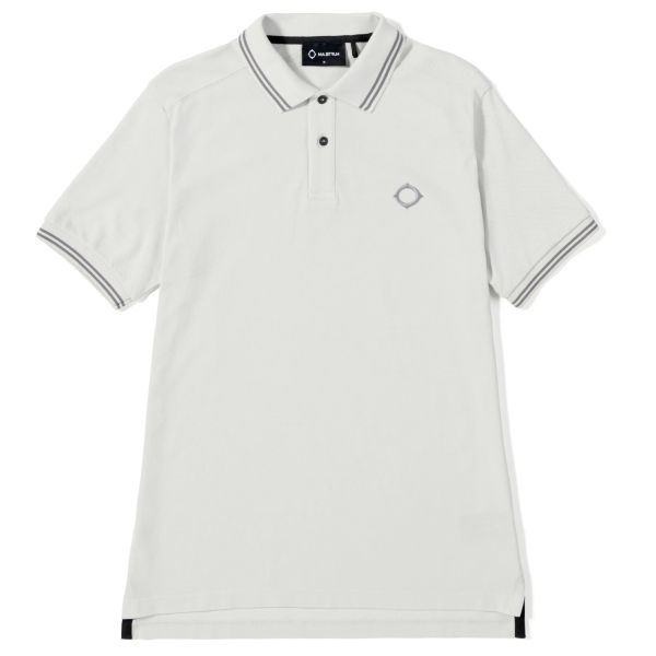 Ma.strum Double Tipped Polo Licht Grijs