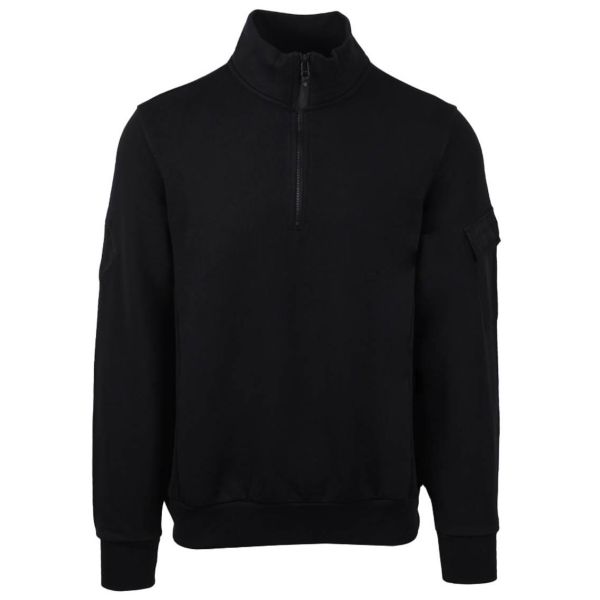 Ma.strum Quarter Zip Logo Sweater Zwart