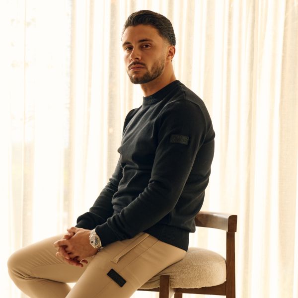 Malelions Knitted Sweater Zwart