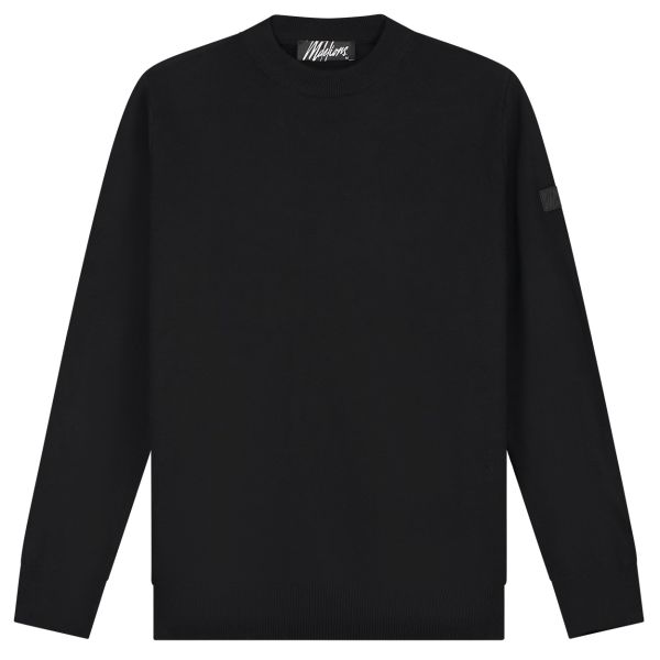 Malelions Knitted Sweater Zwart
