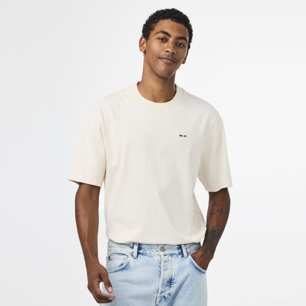 NN.07 Adam EMB T-shirt Off White