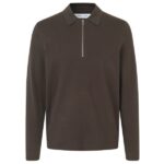 Samsøe Samsøe Guna Half Zip Sweater Bruin