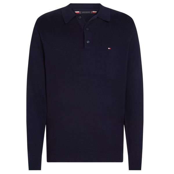 Tommy Hilfiger Organic Polo Sweater Navy
